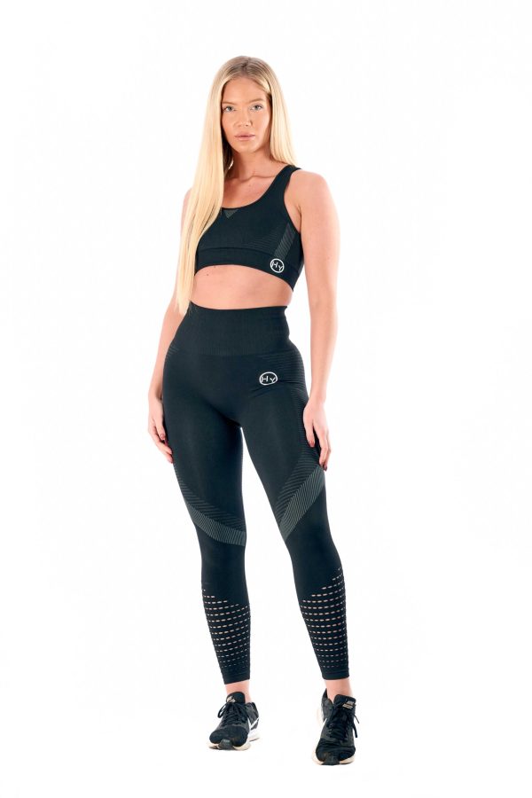 HyGYM Leggings And Sports Bra Set - Raven Black - L