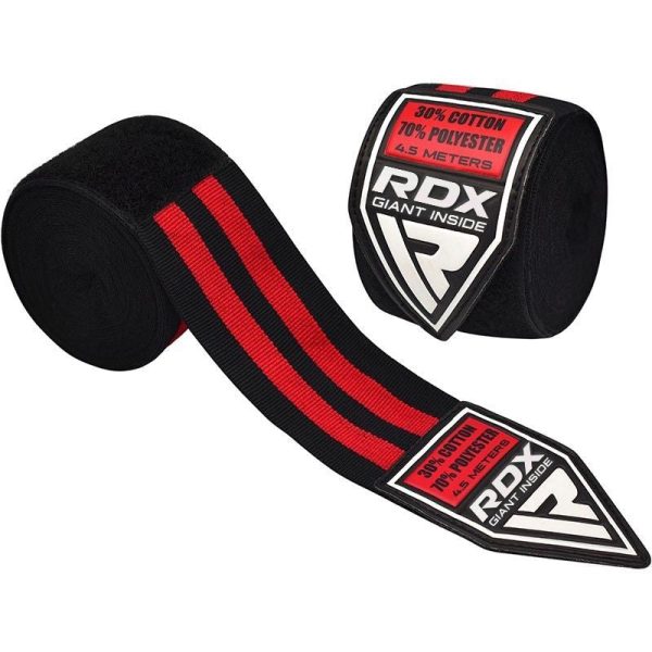 RDX 1B Mexican Style Boxing Hand Wraps Red