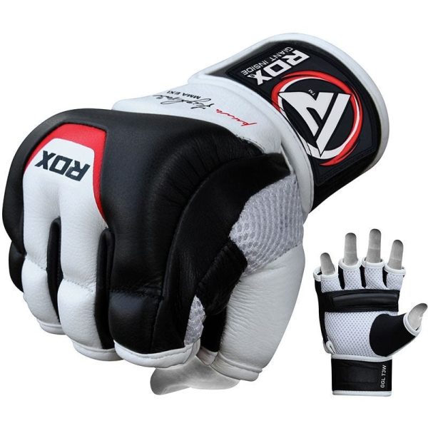 RDX T3 Leather MMA Gloves S