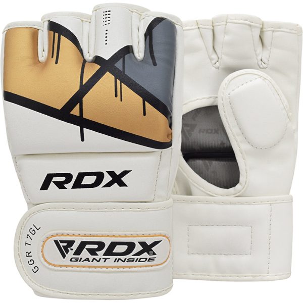 RDX T7 Ego MMA Grappling Gloves S / Golden