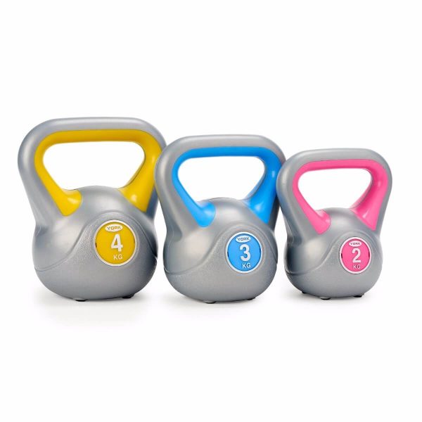 York Vinyl Kettlebell Set 2,3,4kg