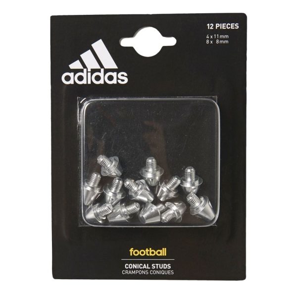 ADIDAS CONICAL STUDS - SILVER / 8/11MM