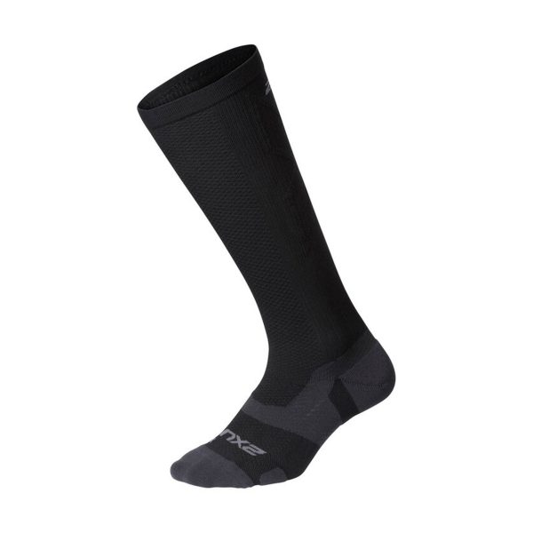 2XU VECTR LIGHT CUSHION FULL LENGTH SOCKS - BLACK/TITANIUM / MED-2