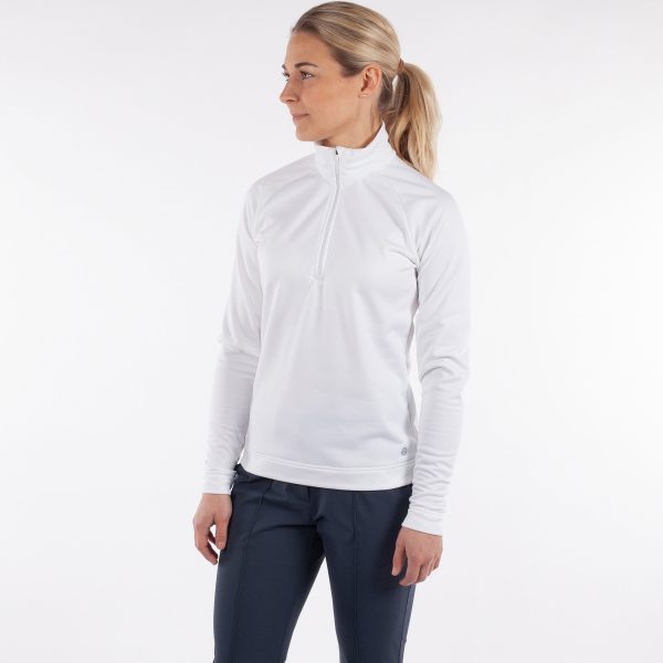 Galvin Green DOLLY INSULA HALF ZIP WOMENS - WHITE / LARGE