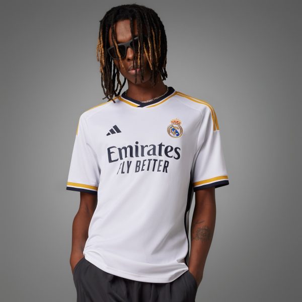 ADIDAS REAL MADRID 23/24 HOME SHIRT - WHITE / 2X-LARGE