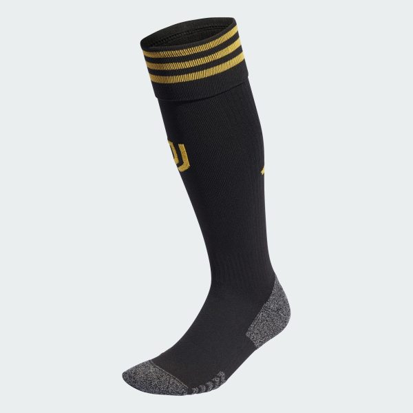 ADIDAS JUVENTUS 23/24 HOME SOCKS - BLACK/BOLD GOLD / UK2-3.5