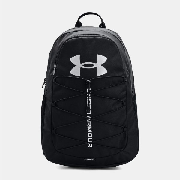 Under Armour UA HUSTLE SPORT BACKPACK - BLACK/SILVER / ONE SIZE