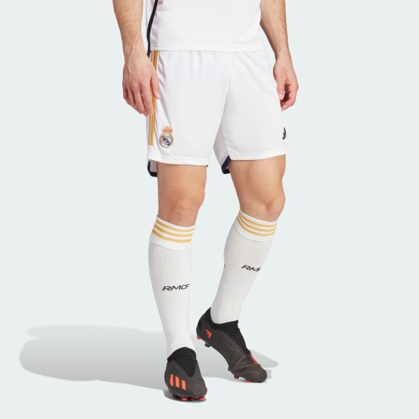 ADIDAS REAL MADRID 23/24 HOME SHORTS - WHITE / LARGE