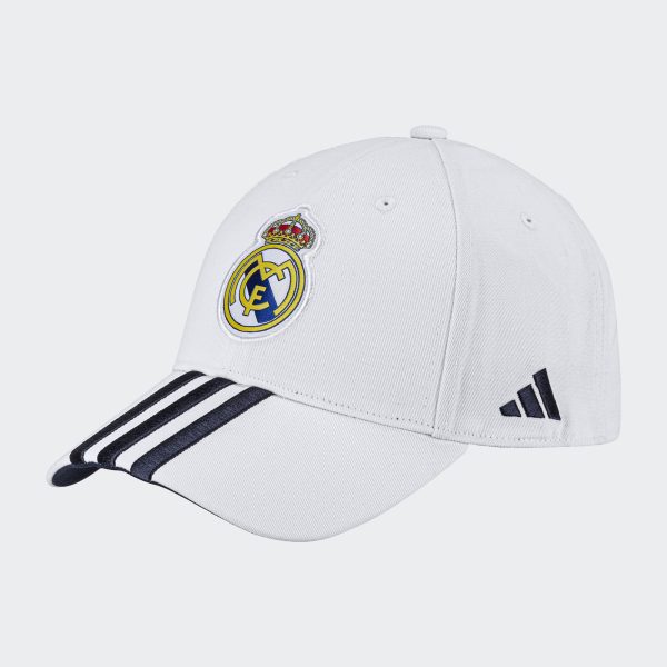 ADIDAS REAL MADRID CAP - WHITE/LEGEND INK / ADULT