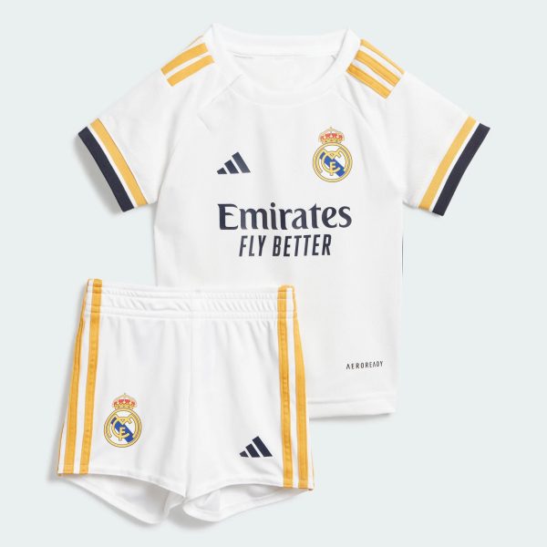 ADIDAS REAL MADRID 23/24 HOME BABY KIT - WHITE / 9/12M