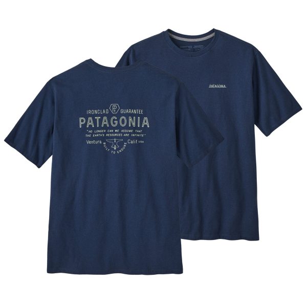 Patagonia FORGE MARK RESPONSIBILI TEE - LAGOM BLUE / MEDIUM