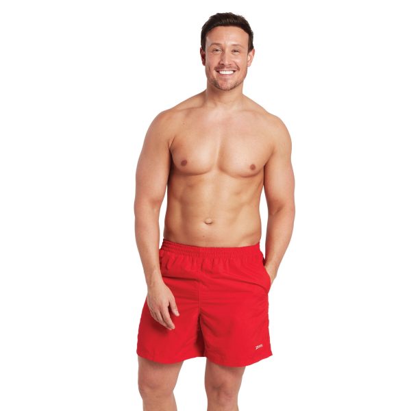 Zoggs PENRITH 17 INCH ECODURA SWIMMING SHORTS - RED / X-LARGE