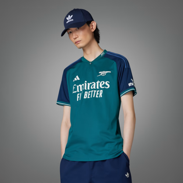 ADIDAS ARSENAL 23/24 3RD SHIRT - RICH GREEN/COLLEGIATE NAVY / MEDIUM