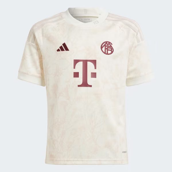 ADIDAS BAYERN MUNICH 23/24 3RD SHIRT JNR - OFF WHITE / XSB 7-8Y