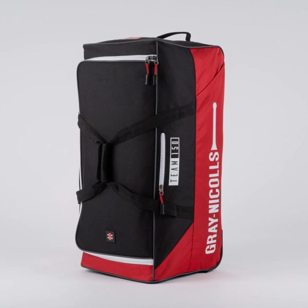 Gray-Nicolls Team 150 Wheelie Duffle Bag - BLACK/RED / ONE SIZE