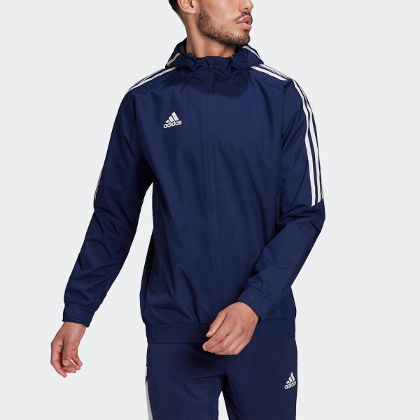 ADIDAS CONDIVO 22 ALL WEATHER JACKET - TEAM NAVY BLUE 2 / LARGE