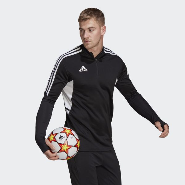 ADIDAS CONDIVO 22 TRAINING TOP - BLACK/WHITE / LARGE