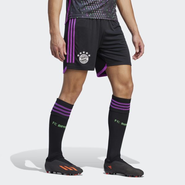 ADIDAS BAYERN MUNICH 23/24 AWAY SHORTS - BLACK / MEDIUM