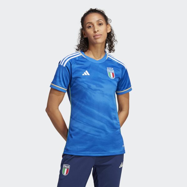 ADIDAS ITALY 23 HOME SHIRT - WOMEN'S - BLUE / 2X-LARGE