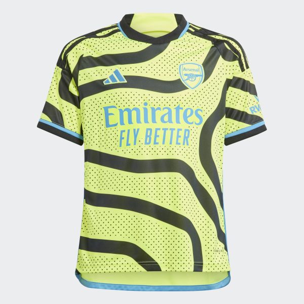 ADIDAS ARSENAL 23/24 AWAY SHIRT JNR - TEAM SOLAR YELLOW 2/BLACK / LB 13-14Y