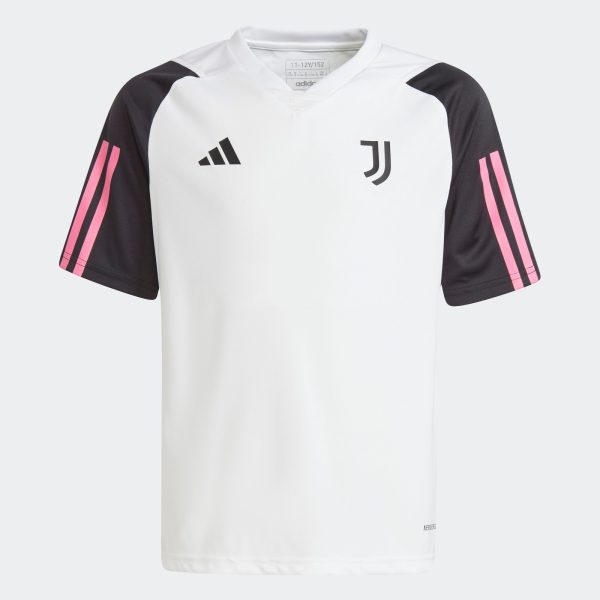 ADIDAS JUVENTUS TRAINING JERSEY JNR - WHITE / SB 9-10Y