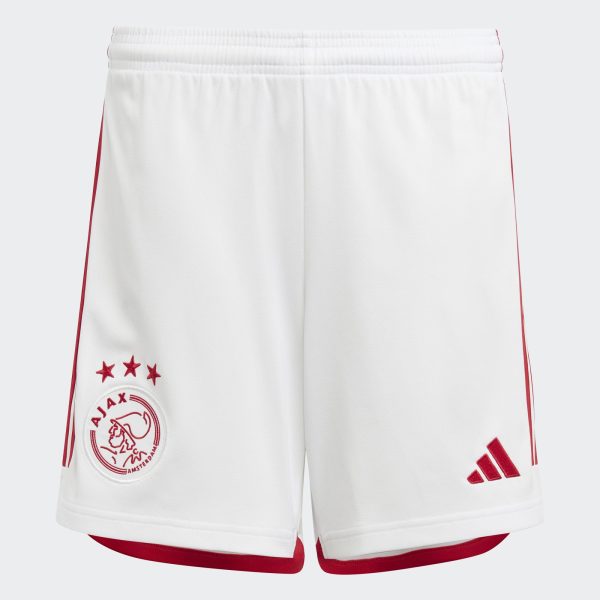 ADIDAS AJAX 23/24 HOME SHORTS JNR - WHITE / SB 9-10Y