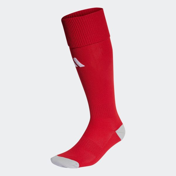 ADIDAS Milano 23 Socks - TEAM POWER RED 2/WHITE / UK4.5-5.5