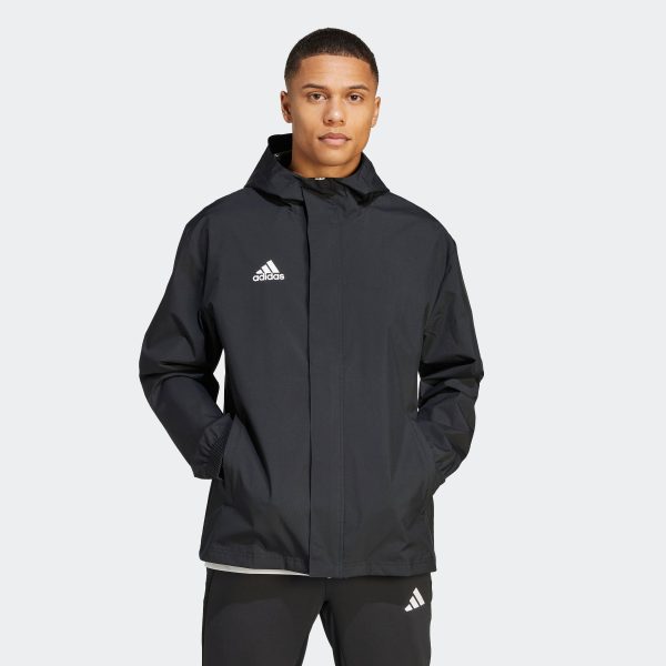 ADIDAS Entrada 22 All Weather Jacket - BLACK / LARGE