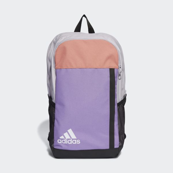 ADIDAS MOTION BADGE OF SPORT BACKPACK - SILVER DAWN/VIOLET FUSION/WONDER CLAY/WHITE / ONE SIZE