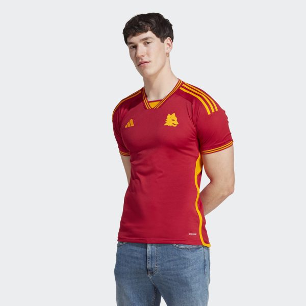 ADIDAS Roma 23/24 Home Shirt - TEAM VICTORY RED / X-LARGE