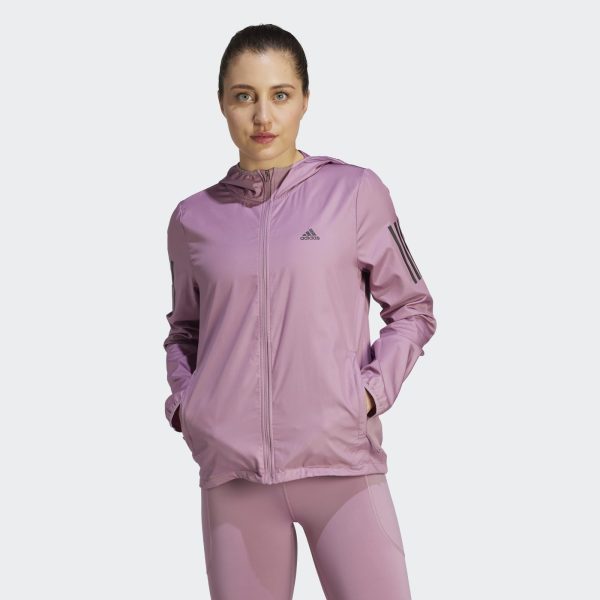 ADIDAS OWN THE RUN WINDBREAKER WOMENS - WONDER ORCHID / SMALL