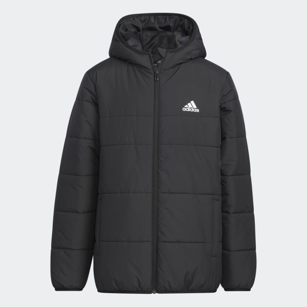 Adidas JUNIOR PADDED JACKET - BLACK / 9-10YR