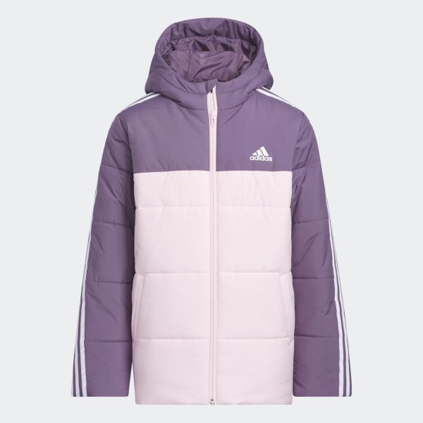 Adidas GIRLS CB PADDED JACKET - SHADOW VIOLET / SG 9-10Y