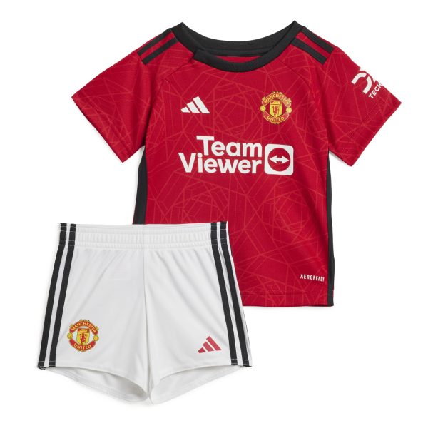 ADIDAS MAN UTD 23/24 HOME BABY KIT - TEAM COLLEG RED/WHITE / 12/18M