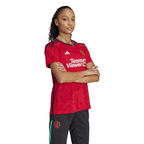 ADIDAS MAN UTD 23/24 HOME SHIRT WOMENS - TEAM COLLEG RED / MEDIUM