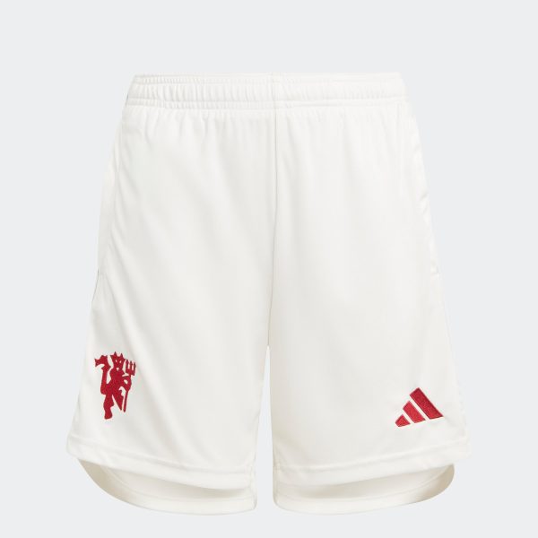 ADIDAS Man Utd 23/24 3rd Shorts Jnr - CLOUD WHITE / LB 13-14Y