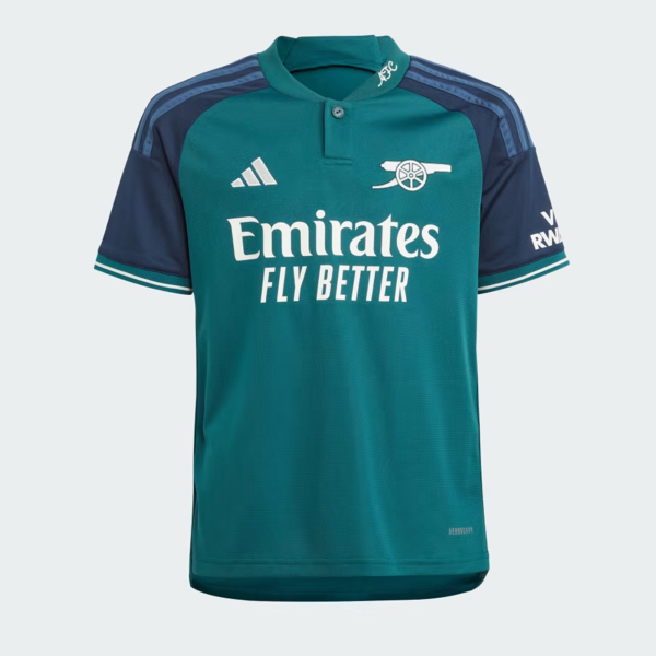 ADIDAS ARSENAL 23/24 3RD SHIRT JNR - RICH GREEN/COLLEGIATE NAVY / MB 11-12Y