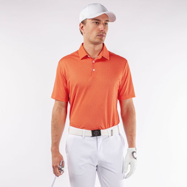 Galvin Green Mani Polo Shirt - ORANGE / LARGE