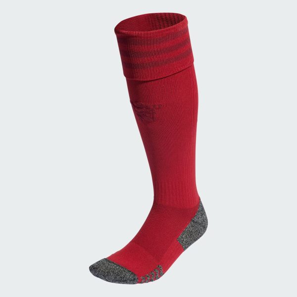 ADIDAS MAN UTD 23/24 3RD SOCKS - ACTIVE MAROON / UK8.5-10