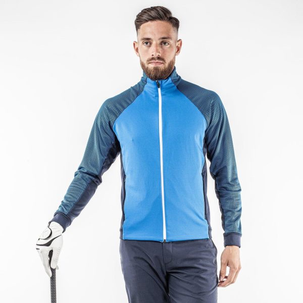 Galvin Green DONALD FZ JACKET - BLUE/NAVY/WHITE / LARGE